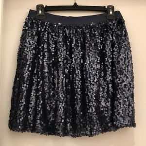 Tommy Hilfiger navy sequin mini skirt, NWOT, sz 4